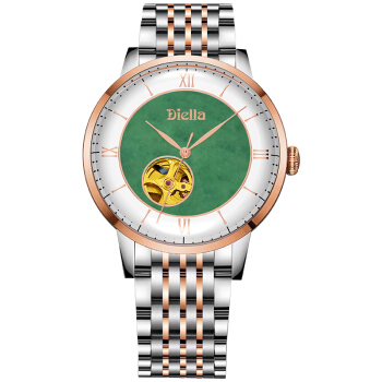 玫瑰金翡翠钢带