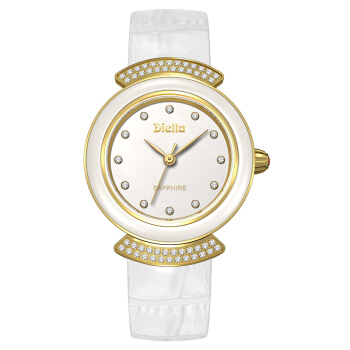 白玉金色白皮带