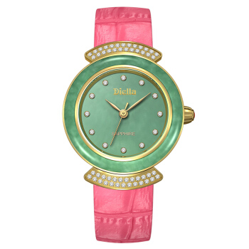 翡翠金色粉皮带